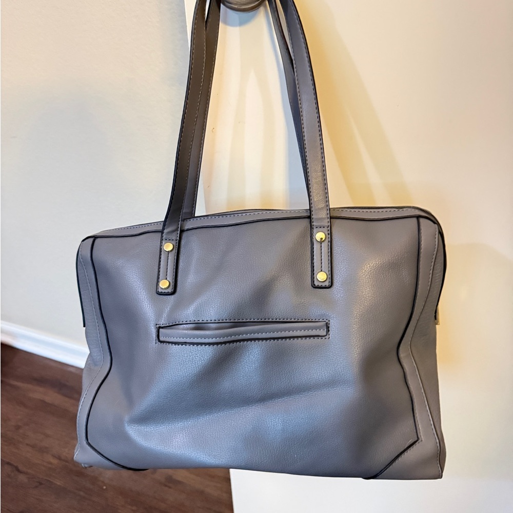 Elegant Gray Women's Tote Laptop Bag